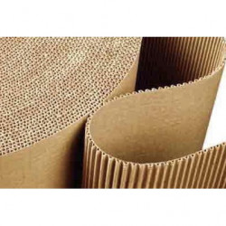 Corrugated Paper Roll - Single Facer - Width: 25" ( 0.53M ) x Length : 10M