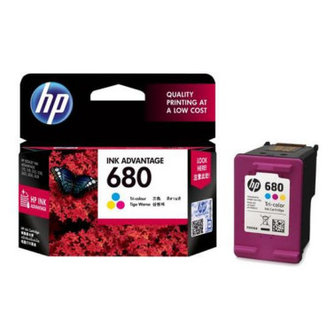 HP 680 Tri-color Original Ink [ORIGINAL] Ink / Cartridges / Toners, Office Supplies image