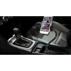 MACALLY 8" Adjustable Automobile Cup Holder Mount for Smartphones /GPS