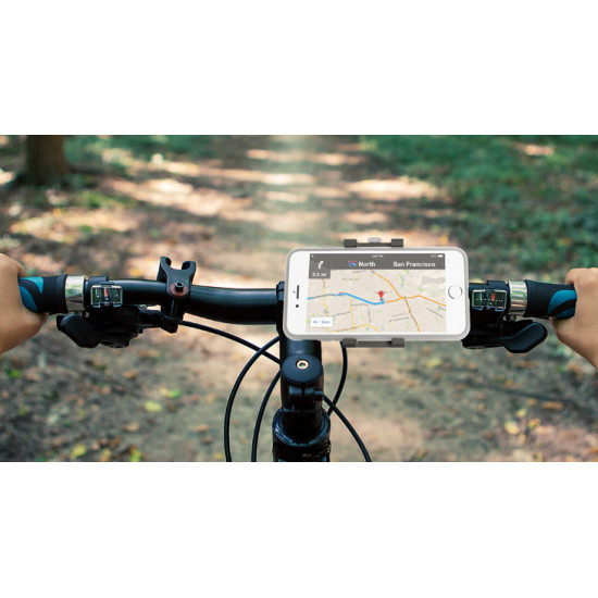 MACALLY Aluminum Bicycle Phone Mount for iPhone and Other Smartphone
