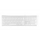 MACALLY Aluminum Ultra Slim USB-C Wired keyboard for Mac and PC