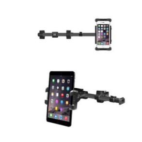 MACALLY Black Dual Position Car Seat Headrest Mount MACALLY Black Dual Position Car Seat Headrest Mount
