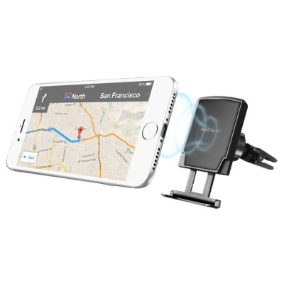 MACALLY Magnetic Car Air Vent Phone Mount for iPhone / Smartphone MACALLY Magnetic Car Air Vent Phone Mount for iPhone / Smartphone