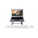 MACALLY Space Gray Aluminum Horizontal Laptop Stand for Laptops and MacBooks up to 17”