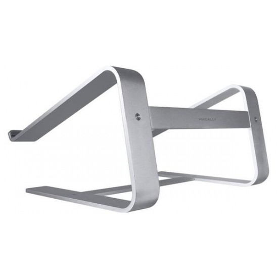 MACALLY Space Gray Aluminum Horizontal Laptop Stand for Laptops and MacBooks up to 17” MACALLY Space Gray Aluminum Horizontal Laptop Stand for Laptops and MacBooks up to 17”