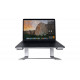 MACALLY Space Gray Aluminum Horizontal Laptop Stand for Laptops and MacBooks up to 17”