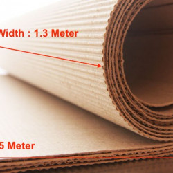 Corrugated Paper Roll - Single Facer - Width: 51" ( 1.3 M )  x Length : 5M