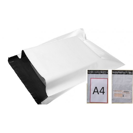 Courier Bag with Pocket A4 (255x330mm) - Plain - 100pcs