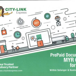 CITY-LINK EXPRESS Prepaid Document 1kg within Selangor & Kuala Lumpur