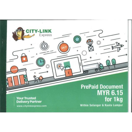 CITY-LINK EXPRESS Prepaid Document 1kg within Selangor & Kuala Lumpur Prepaid Products - Courier image