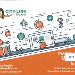 CITY-LINK EXPRESS Prepaid Parcel 1kg to East Malaysia and Vice Versa / Parcel from Sabah to Sarawak and Vice Versa