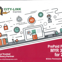 CITY-LINK EXPRESS Prepaid Parcel 20kg within West Malaysia