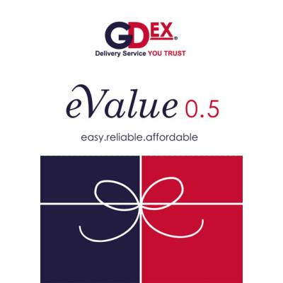 Showing image for GDEX Prepaid eValue 0.5 GDEX Prepaid eValue 0.5 Prepaid Products - Courier image