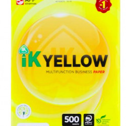 IK Yellow A4 Paper 70 gsm 500 Sheets x 1 Ream