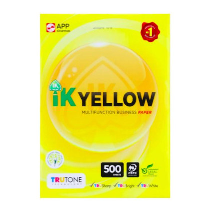 IK Yellow A4 Paper 70 gsm 500 Sheets x 1 Ream image