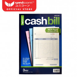 Unicorn NCR Cash Bill 3 Ply (7" x 10"/25 x 3 Sheets) B826