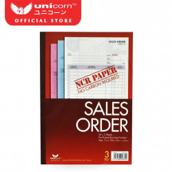 Unicorn NCR Sales Order 3Ply 7X10 (25X3) B834