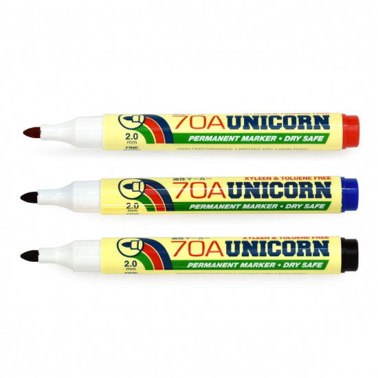 Unicorn Marker Assorted UM-70A-12'S